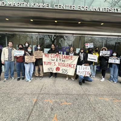 Students demand NYU take action against Trump’s policies