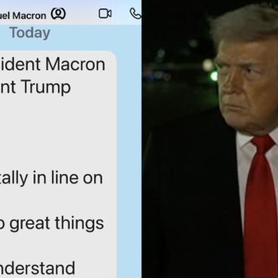 Trump Posts Private Message From French President Macron to Truth Social: ‘I Do Not Understand What You Are Doing’