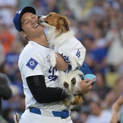Shohei Ohtani’s dog Decoy steals Dodgers fans’ hearts with pup’s first pitch
