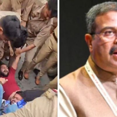 Opposition Parties, Students Protest In Lucknow Over NEET-UG Paper Leak, Demand Dharmendra Pradhan’s Resignation