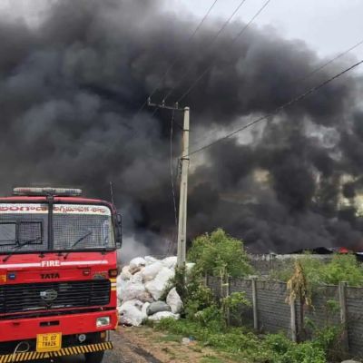 Fire breaks out at plastic unit in Hyderabad