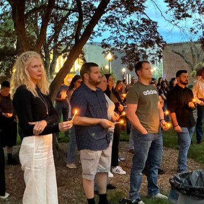 Family, friends of slain Chico State student gather for candlelight vigil