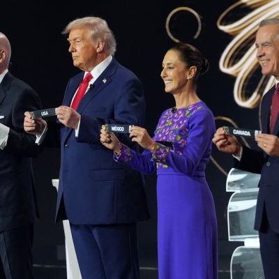 Trump meets Mexican President Sheinbaum in person for the first time at World Cup draw