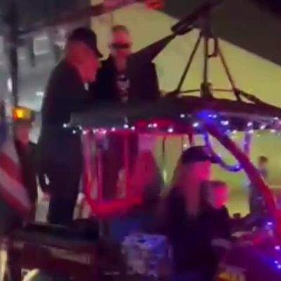 Halloween parade faces backlash over float depicting Trump leading Harris in chains