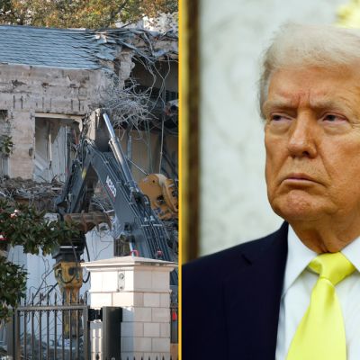 Trump begins demolishing part of the White House to make way for new golden ballroom