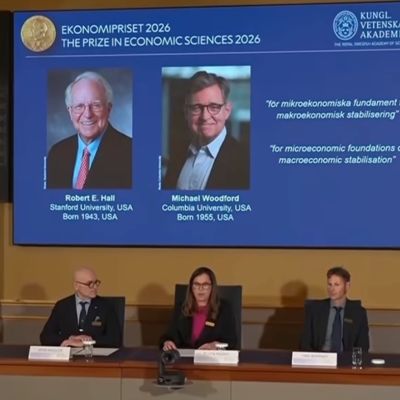 Michael Woodford and Robert E Hall win 2026 Nobel Prize in Economic Sciences