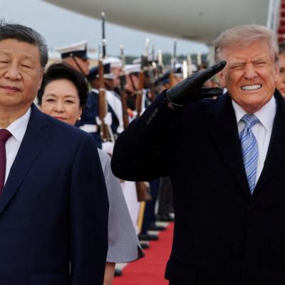 Trump Winces at U.S. Military’s Fawning Show for Communist Dictator