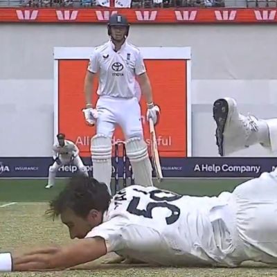 Mitchell Starc Narrowly Avoids Recreating Infamous Lord’s Non-Dismissal With Spectacular Caught And Bowled – Video | Ashes 2025/26 | Cricket News Today