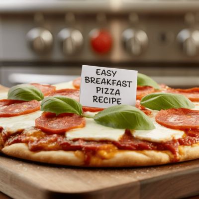 Easy Breakfast Pizza Recipe – Start Your Day with Crispy, Cheesy Italian Goodness