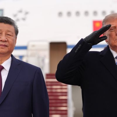Trump greets China's Xi at airport in historic move amid high-stakes visit