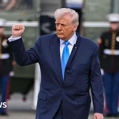 North Korea test-fires cruise missiles as Donald Trump heads to South to meet world leaders