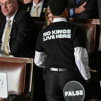 Florida congressman walks out of Trump’s joint address, reveals shirt in protest