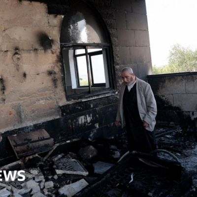 Israeli settlers set fire to mosques, cars and farm land in West Bank, Palestinians say