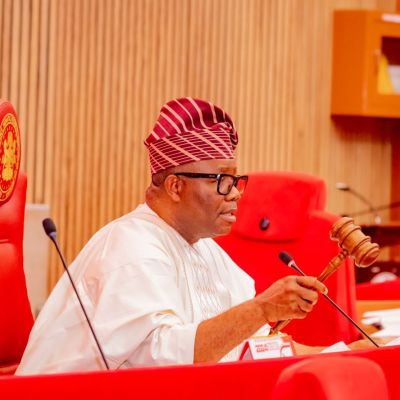 Akpabio swears in 4 new Senators