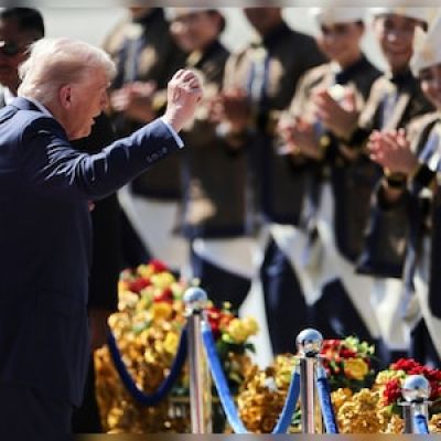Watch: US President Trump dances with Malaysian performers during airport welcome ceremony – CNBC TV18