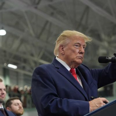 Trump grants pardons to two auto workers during Alaska rally