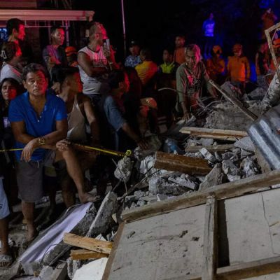 Rescuers desperately search for survivors of earthquake in the Philippines that killed at least 72