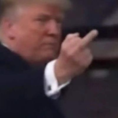 Trump appears to mouth profanity and gesture middle-finger at a heckler in viral video during Ford factory visit