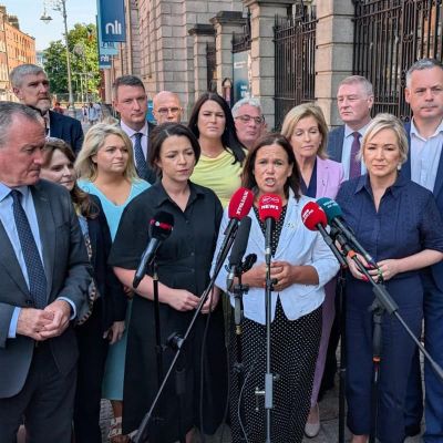 Mary Lou McDonald warns issue of Irish unity is ‘not going away, you know’