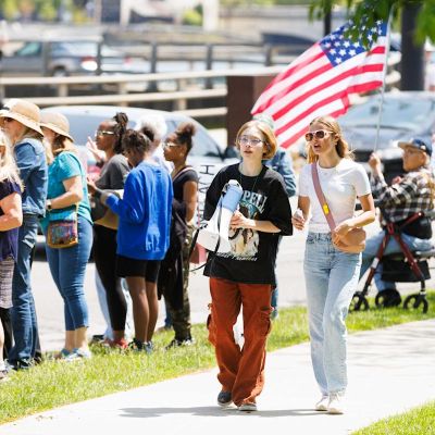 South Bend high school students lead multigenerational protest against Trump’s policies