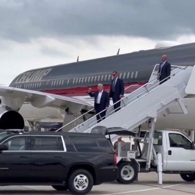 RNC: Anticipation builds as Trump arrives in Milwaukee