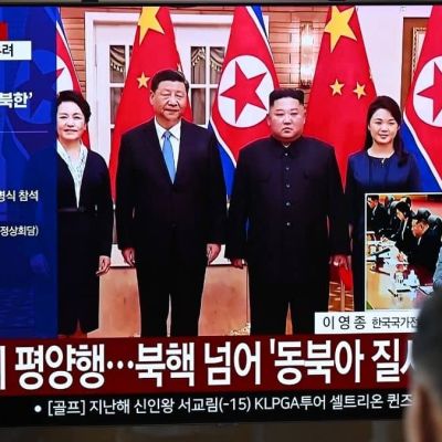 Watch: Xi Jinping arrives in Pyongyang for first North Korea visit in seven years