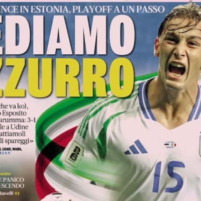 Today’s Papers – Italy set for World Cup playoff, Juventus’ tactical change