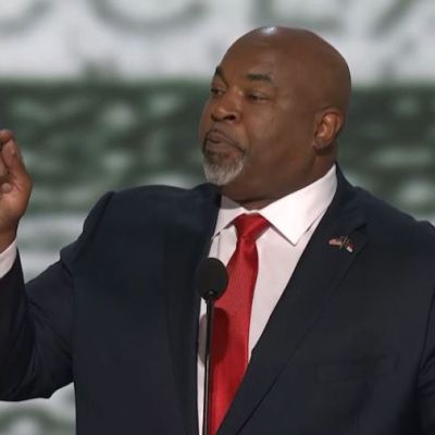 NC Lt. Gov. Mark Robinson speaks at night one of RNC