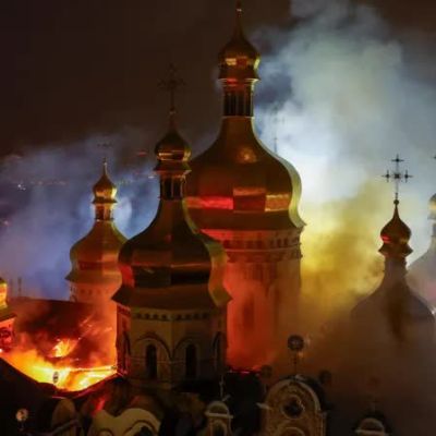 Russian strikes kill nine in Ukraine and damage historic cathedral, officials say