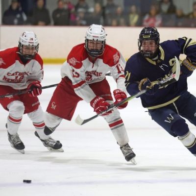 Catholic Memorial, Lincoln Hennessy (2 goals) advance by Archbishop Williams