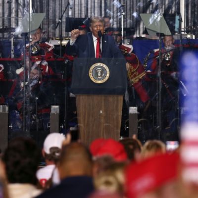 Trump opens US 250th birthday party with rally-style speech