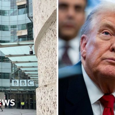 BBC turmoil faces Commons scrutiny as Trump threatens $1bn lawsuit