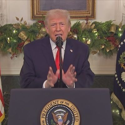 Fact-checking Trump’s presidential address claim he’s brought gas, grocery prices down