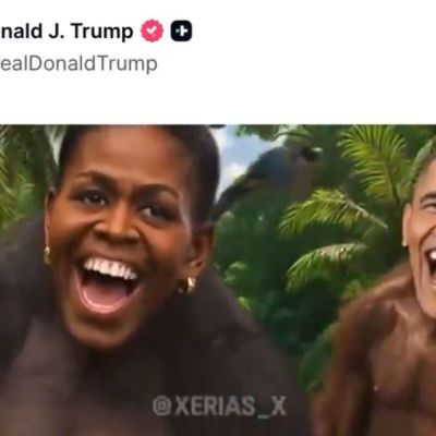 ‘Stain on our history’: Trump under fire after sharing video portraying Barack, Michelle Obama as monkeys