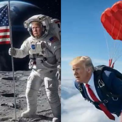 Viral Video: Donald Trump Shares AI-Generated Video Showing Him On The Moon, In India And More | Watch