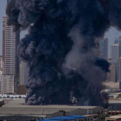 Iran-US-Israel Conflict: Dubai Financial Hub Building Struck by Debris from Intercepted Attack