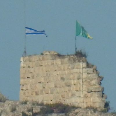 Israel raises flag over historic Lebanese castle