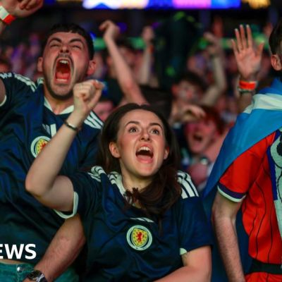 Jubilation as Scotland fans celebrate first World Cup win in 36 years