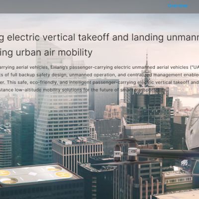 In World’s First, China’s EHang Gets Approval For Fully Autonomous Passenger Air Taxis