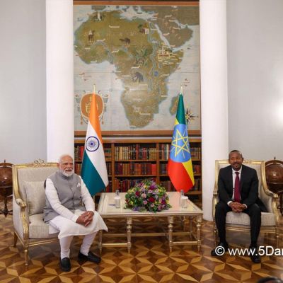 Narendra Modi holds bilateral talks with the Dr. Abiy Ahmed
