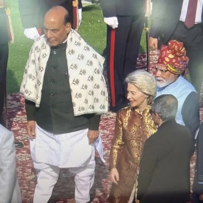 EU Chief Ursula Wears Traditional Indian Attire At 77th Republic Day Parade In New Delhi