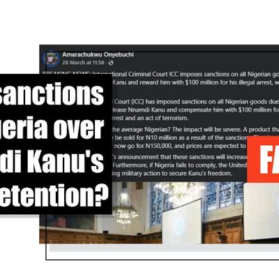 ICC did not sanction Nigeria over detention of separatist leader