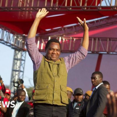 Zambia elections: Hakainde Hichilema re-elected president with 60% of the vote