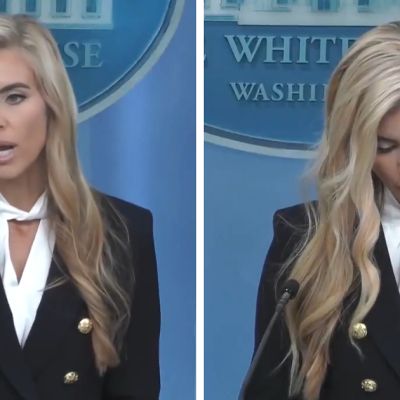 New Press Secretary Slammed Over Bizarre Slip About Her Husband At First Briefing