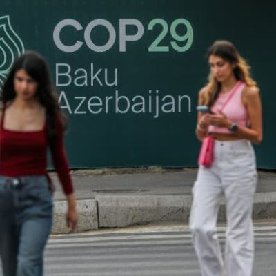 ‘You only go to the party if everyone is going’: finance bosses skip COP29