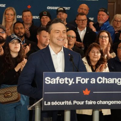 Pierre Poilievre says he will not cut funding to local news outlets, but still defund the CBC
