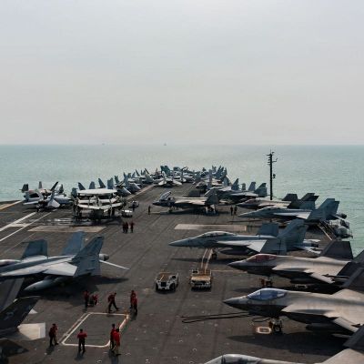 USS George Washington arrives in Middle East to replace vessel under scrutiny