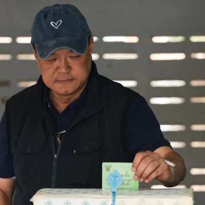 Thailand PM’s party takes early lead in three-way election race