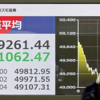 Asian shares sink, tracking tech-led sell-off on Wall Street