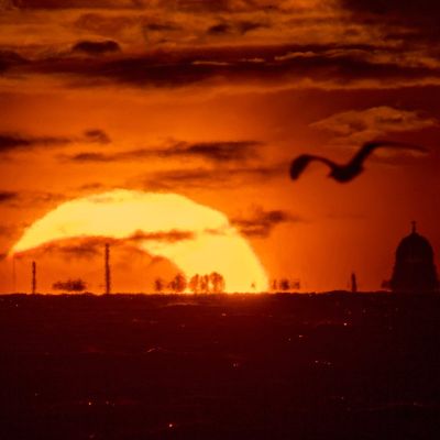 The best pictures as stargazers treated to astral eclipse and Perseid shower